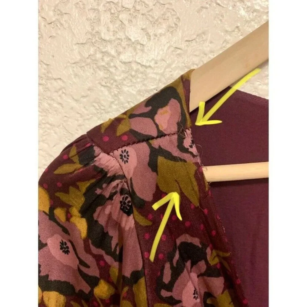 Free People Satin Floral Dress